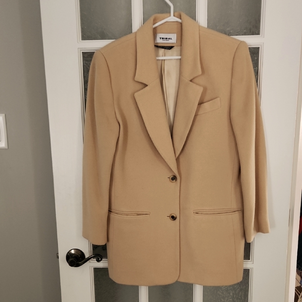 Gorgeous  Vintage Tribal Cashmere And Wool Blend Blazer